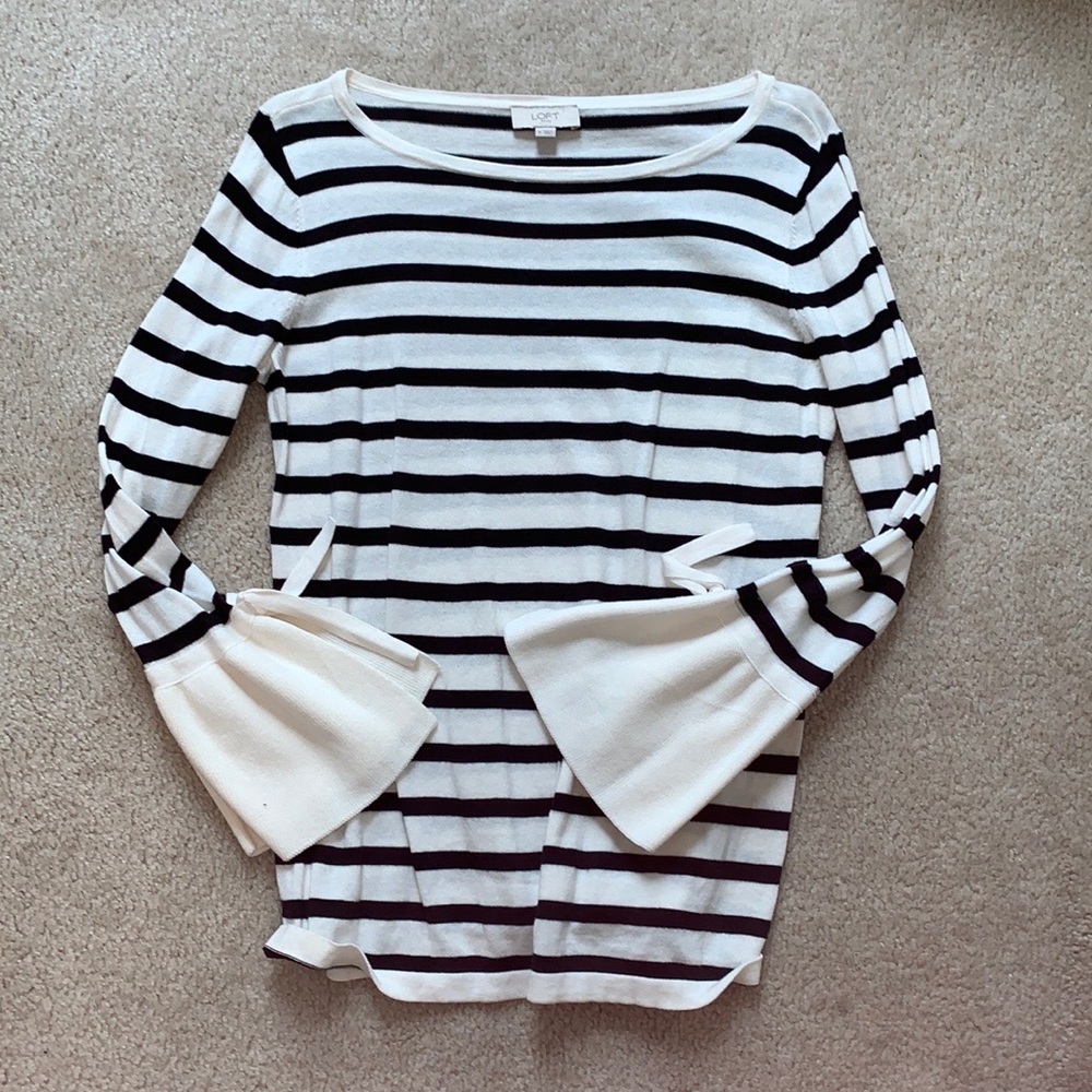 ☀️WEEKEND SALE☀️  Loft Striped Sweater